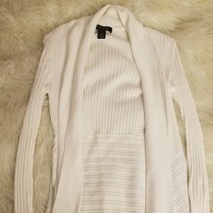 WHBM White cardigan